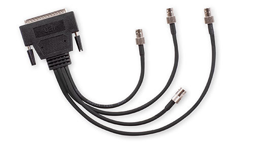 12” cable brings DMM-261 connections out to DMM standard BNC connectors