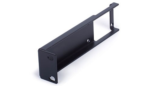Extended bracket for FLATRACK I/O mounts the chassis 4" deep in the 19" rack
