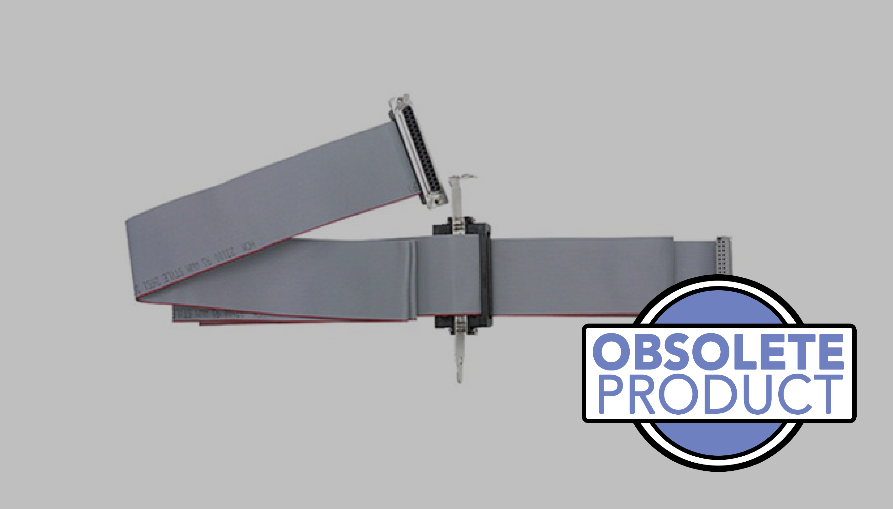9 ft, 37-way ribbon cable with mounting bracket and internal cable