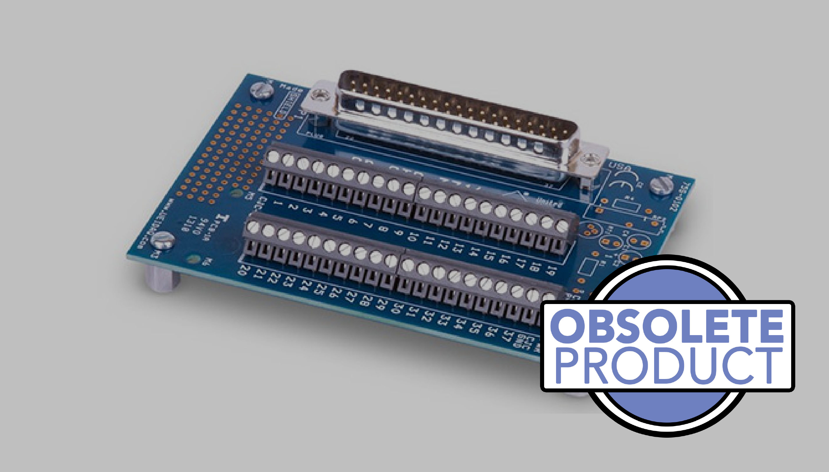 16-channel screw terminal panel w/37-pin connector