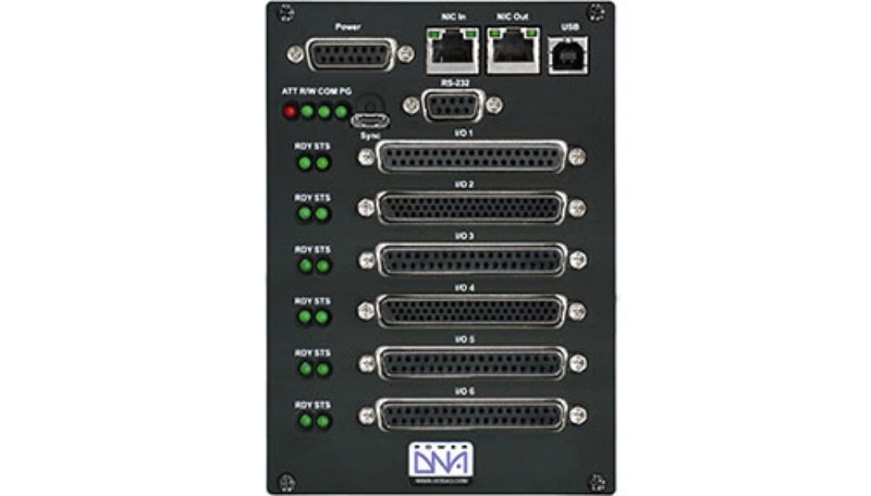 6-slot, Ethernet-based I/O, Data Acquisition and Control Cube with PowerPC CPU and dSub power connector