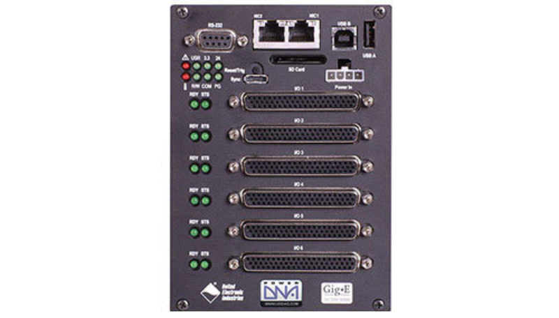 6-slot, Gigabit Ethernet-based I/O, Data Acquisition and Control Cube with PowerPC CPU