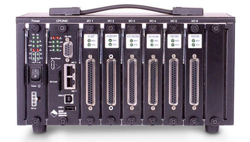 Compact (3U), 6-slot, rugged, Gigabit Ethernet Data Acquisition and control rack