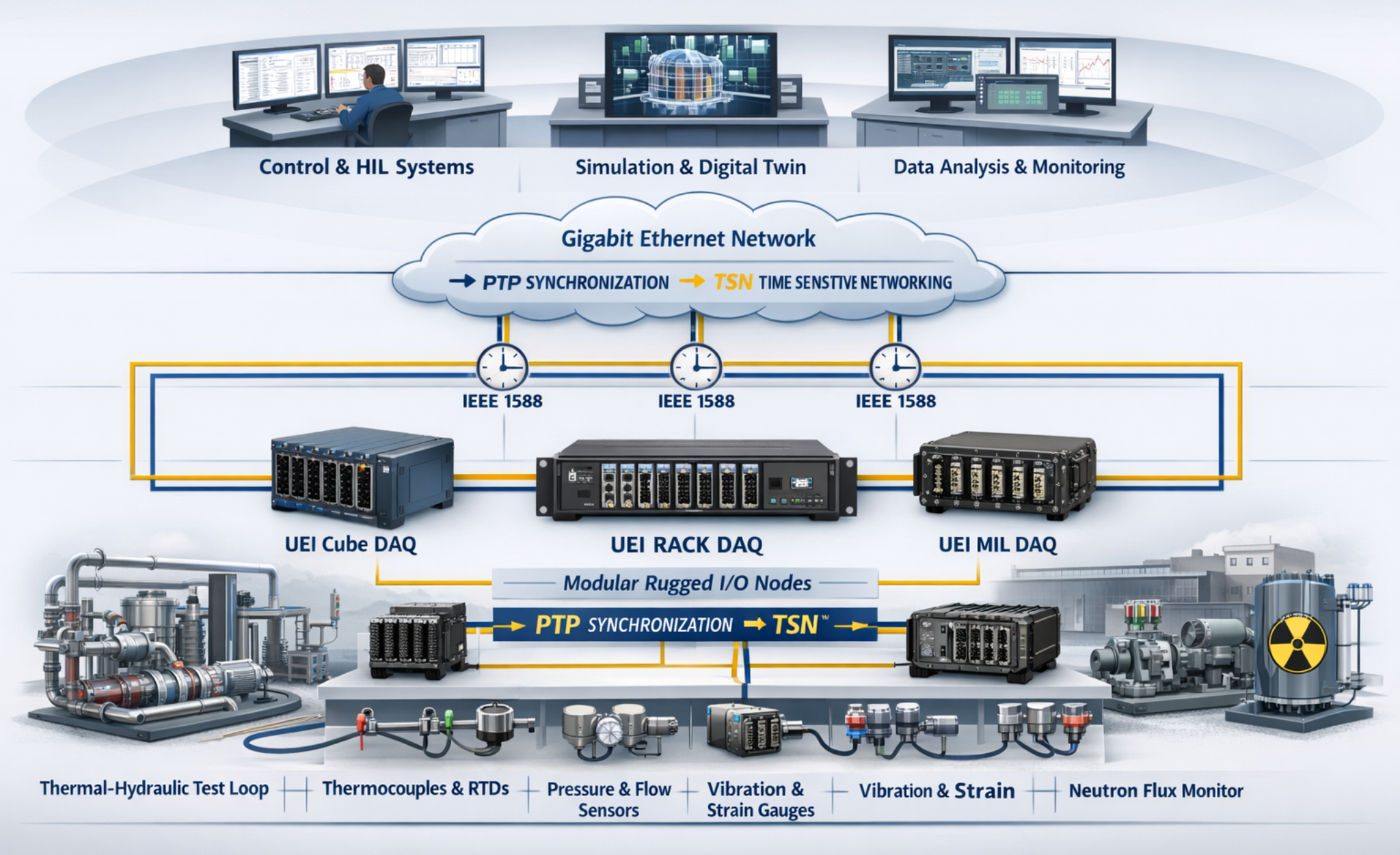 Instrument Architecture for Advanced Reactor Test Facilities