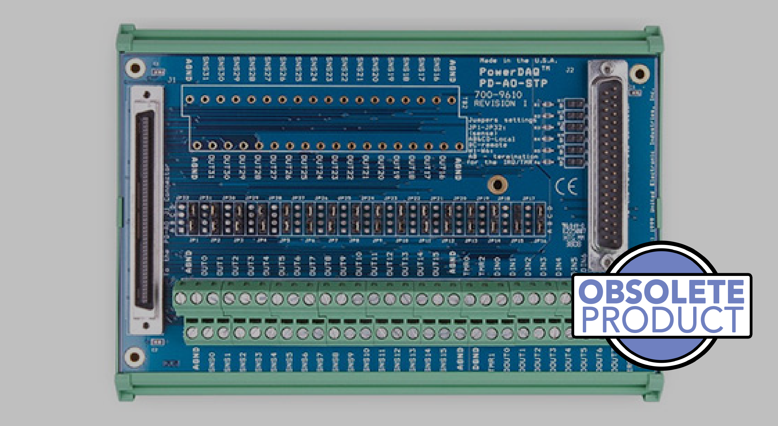 16 channel screw terminal panel