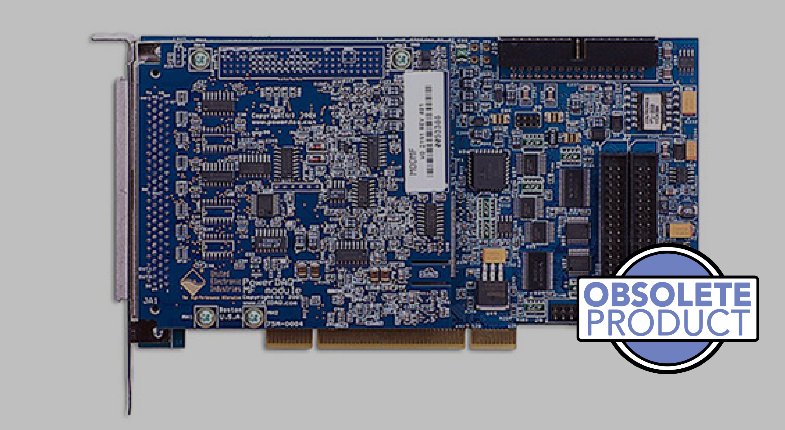 500 kS/s, 16-bit, 1/2/4/8 gains, 16SE/8DI A/D PCI multifunction board