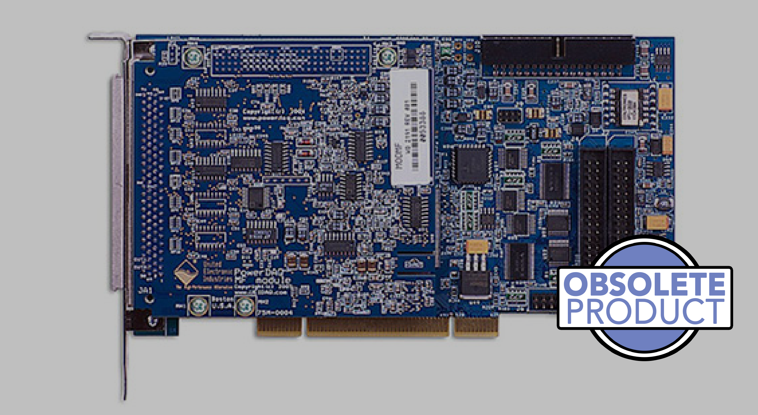 400 kS/s, 14-bit, 1/2/4/8 gains, 64SE/32DI A/D PCI multifunction board