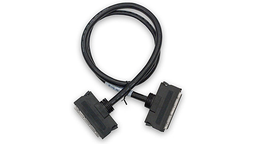 1ft. 96-way, round shielded cable with molded cover