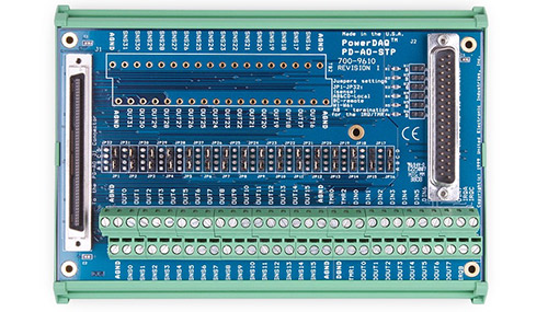 16 channel screw terminal panel