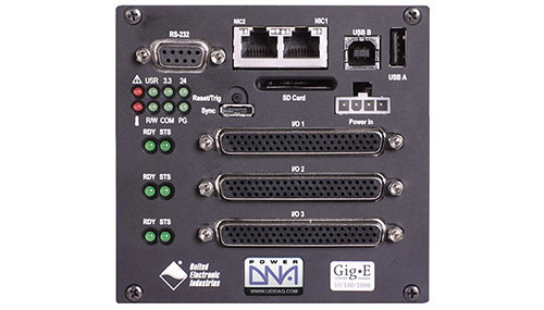 3-slot, Gigabit Ethernet-based I/O, Data Acquisition and Control