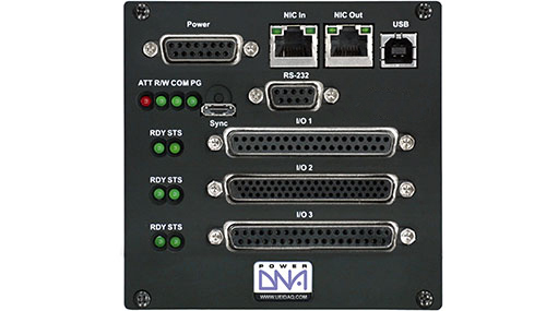 3-slot, Ethernet-based I/O, Data Acquisition and Control Cube with PowerPC CPU and dSub power connector