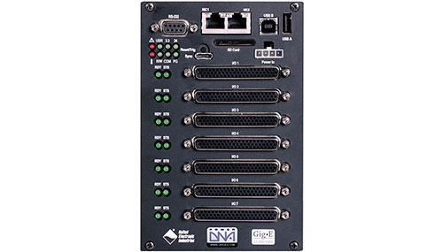 7-slot, Gigabit Ethernet-based I/O, Data Acquisition and Control Cube with PowerPC CPU