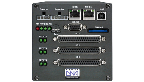 High performance data logger/recorder with 3 I/O slots, SD card reader, and easy-to-use Windows software interface
