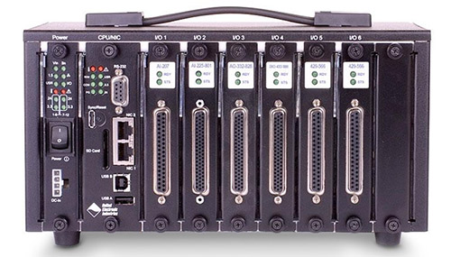 Flexible, field-upgradable, industry standard, Modbus TCP-based data acquisition and control chassis with 6 I/O slots