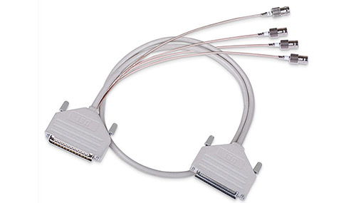 IRIG cable providing BNC connections for Clock/IRIG signals and 37-pin connections for other I/O (2 foot long)