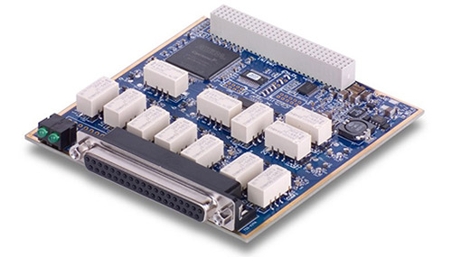 12-Channel electromechanical relay output board with current monitoring + low leakage current